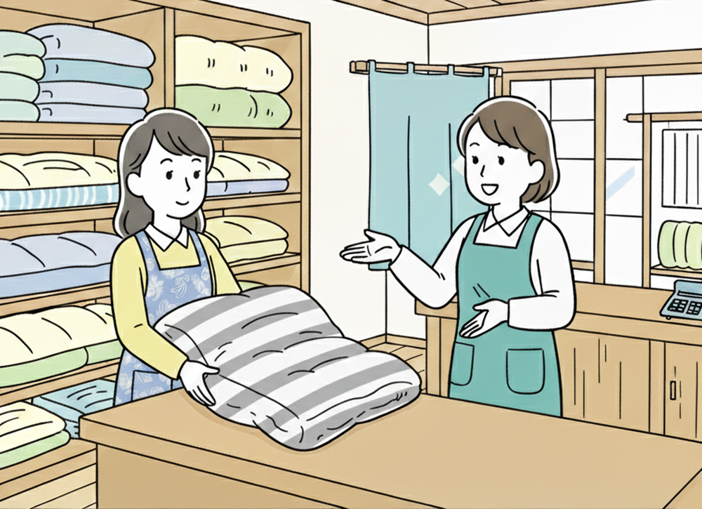 仕立て直しされた布団のイメージ
