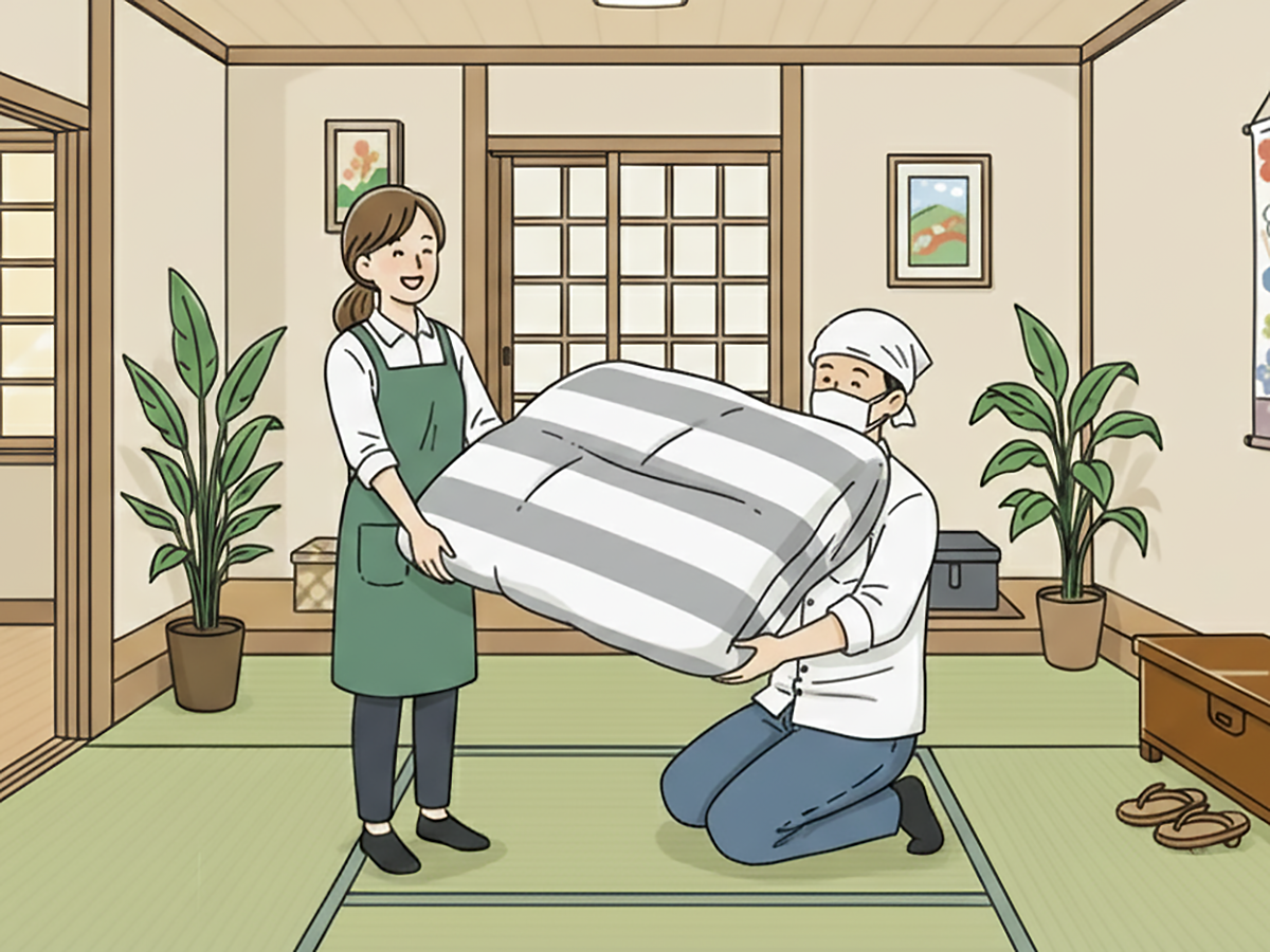 仕立て直しされた布団のイメージ