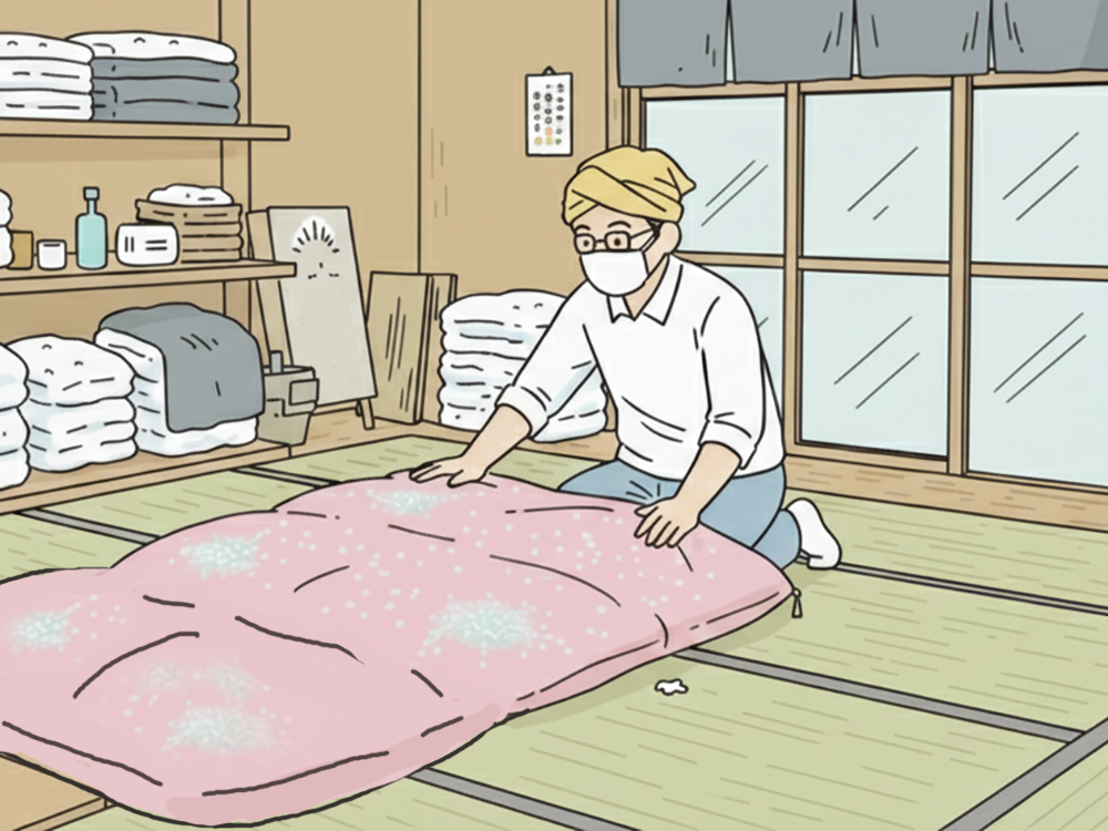 仕立て直しされた布団のイメージ