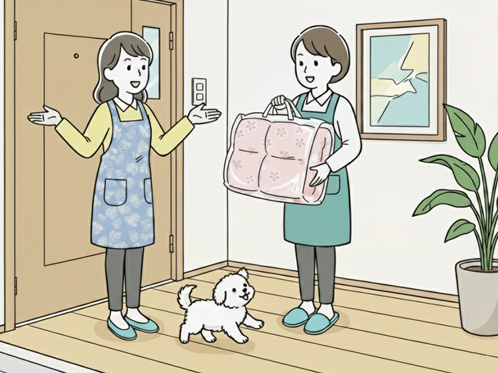 仕立て直しされた布団のイメージ