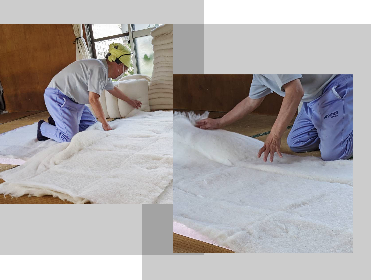 仕立て直しされた布団のイメージ